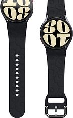 Samsung x Marimekko Wristband -ranneke, Samsung Galaxy Watch 4 / 5 / 6, musta