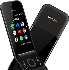 Nokia 2720 Flip -simpukkapuhelin Dual-SIM, musta