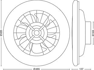 Philips Amigo Flat Fan Ceiling IR RD 20W+42W -tuuletinvalaisin, valkoinen, kuva 4