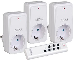 Nexa NEYC-3 -kauko-ohjattava virrankatkaisijasetti, 3 kpl