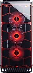 Corsair Crystal Series 570X RGB -ATX-kotelo, musta/punainen, kuva 3