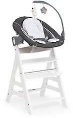 Hauck Alpha Bouncer Deluxe -sitteri ja syöttötuolin istuin, Melange Grey, kuva 8