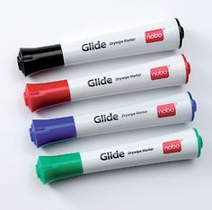 Nobo Glide Dry Marker -valkotaulukynä, 2 pakkausta