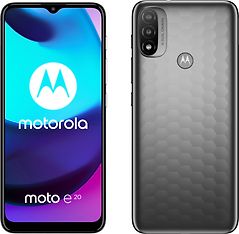 Motorola Moto E20 -puhelin DualSIM, 32/2 Gt, Graphite Gray