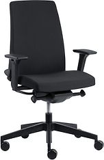 Toplux Motto 10 SL -toimistotuoli P61PU-käsinojilla, musta