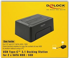 DeLOCK Dockingstation USB Type-C -kiintolevytelakka, kuva 6