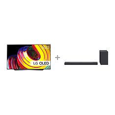 LG OLED CS 65" 4K OLED TV + LG SC9S 3.1.3 Dolby Atmos Soundbar -tuotepaketti