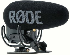 Rode Videomic Pro+ -suuntamikrofoni Rycote ripustuksella