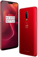 OnePlus 6 -Android-puhelin Dual-SIM, 128 Gt, punainen