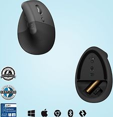 Logitech Lift -hiiri, musta, kuva 6