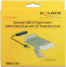 DeLOCK USB 3.0 - SATA -adapteri suojakotelolla, kuva 6