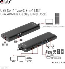 Club 3D Type-C 8-in-1 -hubi, kuva 4