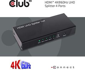Club 3D HDMI 2.0 UHD Splitter -jakaja, kuva 2