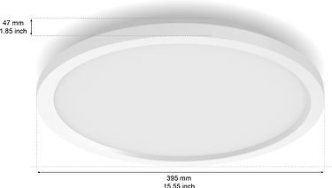 Philips Hue Surimu kattovalaisin, 40 W, 2000-6500 K, pyöreä, valkoinen, kuva 4