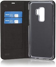 Wave BookCase -suojakotelo, Samsung Galaxy S9+, metallimusta, kuva 3