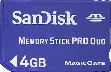 SanDisk 4 GB Memory Stick Pro Duo muistikortti, kuva 2