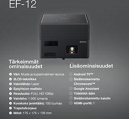 Epson EF-12 laserprojektori-TV, kannettava, kuva 22