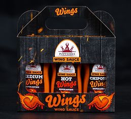 Poppamies Wing Sauce -siipikastikkeet, 3 x 340 g, kuva 3