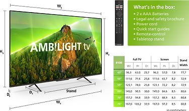 Philips PUS8108 50" 4K LED Ambilight TV, kuva 3
