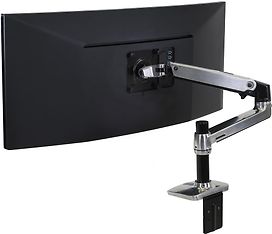 Ergotron LX Desk Mount -monitorivarsi, kiillotettu alumiini