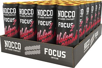 NOCCO FOCUS 2 Melon Crush -energiajuoma, 330 ml, 24-PACK