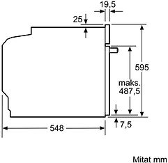 Bosch HBA533BB0S Serie 4 -erillisuuni, musta ja Bosch BFL520MB0 Serie 4 -mikroaaltouuni, musta, kuva 5