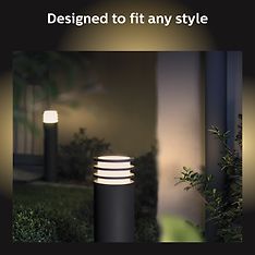 Philips Lucca HUE Outdoor white -älypylväsvalaisin, 2 kpl tuotepaketti, kuva 7