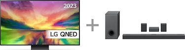 LG QNED82 65" 4K QNED TV (2023) + LG S80QR 5.1.3 Dolby Atmos Soundbar -tuotepaketti