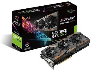 Asus  STRIX GeForce GTX 1070 STRIX-GTX1070-8G-GAMING 8192 Mt -näytönohjain PCI-e-väylään