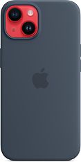 Apple iPhone 14 silikonikuori MagSafella, myrskynsininen, kuva 5