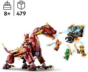 LEGO Ninjago 71793 - Heatwave – muuntautumiskykyinen laavalohikäärme, kuva 3