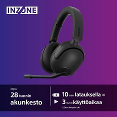 Sony INZONE H5 (WHG500B.CE7) -langattomat pelikuulokkeet, musta, kuva 12