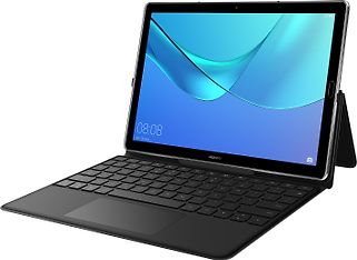 Huawei MediaPad M5 10 Keyboard Leather Case -näppäimistökotelo, harmaa, kuva 2
