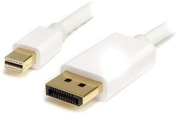 Startech Mini DisplayPort - DisplayPort 1.2 -videokaapeli, 2 metriä, valkoinen