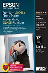 Epson Premium Glossy Photo Paper -valokuvapaperi 13 x 18 cm, 30 arkkia