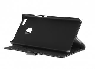 Insmat Exclusive Flip Case lompakkokotelo, Huawei P9 Lite, musta, kuva 4
