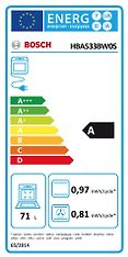 Bosch HBA533BW0S Serie 4 -erillisuuni, valkoinen, kuva 8