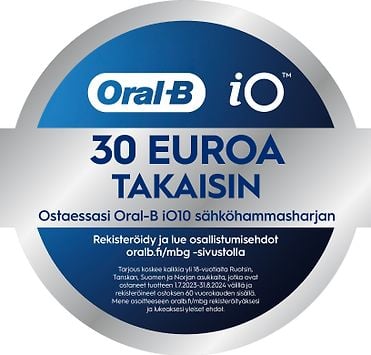 Oral-B IO 10 -sähköhammasharja, Valkoinen – Verkkokauppa.com