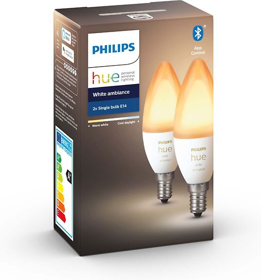 Philips Hue White Ambiance E14 LED set of 2