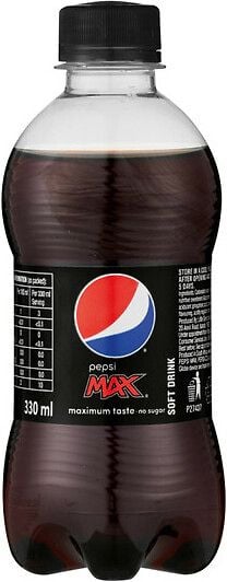 Pepsi Max -virvoitusjuoma, 330 ml, 24-PACK – 