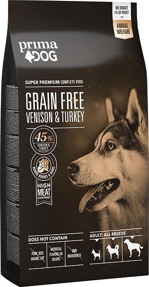 PrimaDog Grain Free Peura-kalkkuna -koiranruoka, 10 kg – 