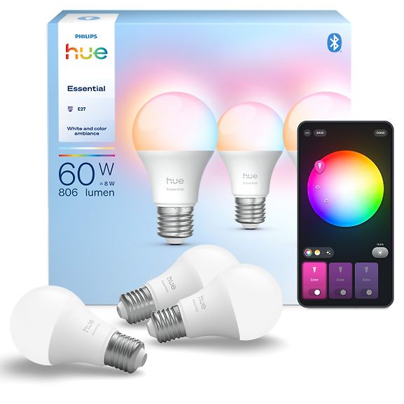 Philips Hue Essential älylamppu, White and color ambiance, E27