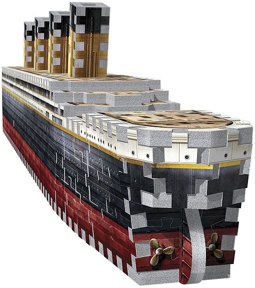 Wrebbit Titanic 3D -palapeli, 440 palaa – 