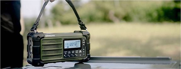 Sangean MMR-99 -ladattava FM-radio, Forest Green – 