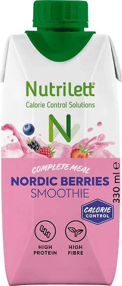 Nutrilett Smoothie Nordic Berries -ateriankorvikejuoma, 330 ml, 12-PACK –  