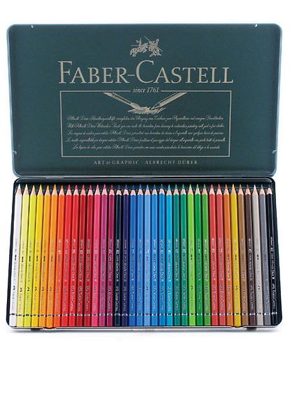 Faber-Castell Albrecht Dürer -akvarellikynät peltirasiassa, 36 väriä –  