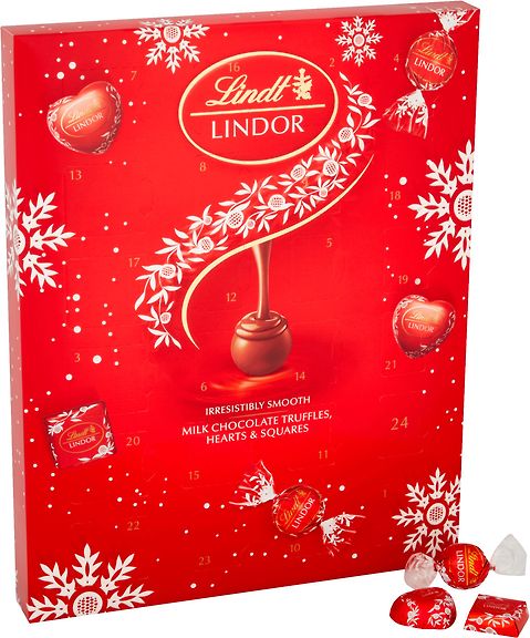 Lindt Lindor -joulukalenteri, 300 g – 