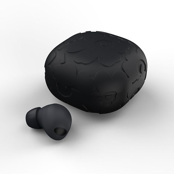 Samsung x Marimekko Galaxy Buds -suojakotelo, musta