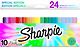 Sharpie Permanent Marker Fine Assorted Colours -huopakynä, 24 kpl