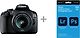 Canon EOS 2000D -järjestelmäkamera + 18-55 mm IS II + Adobe Creative Cloud Photography Plan 20 Gt